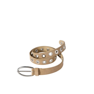 Mint Velvet Neutral Suede Eyelet Belt